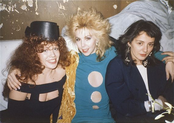 Partygoers at Palladium Nightclub's Michael Todd Room.  1986