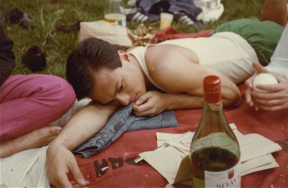Gene at picnic in Central Park.  Early 1980s
