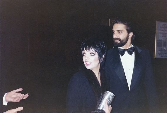 Liza Minnelli and Mark Garo at after-party for the TV special, "Night of 100 Stars."  1982