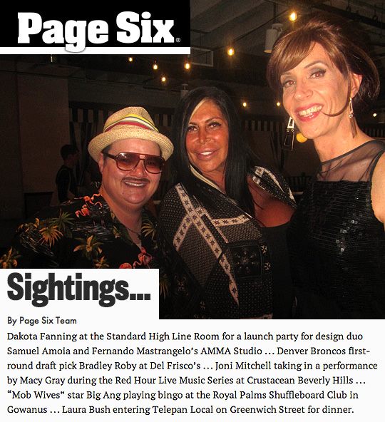 My Bingo co-host Murray Hill alerted Page Six, and they included her visit!